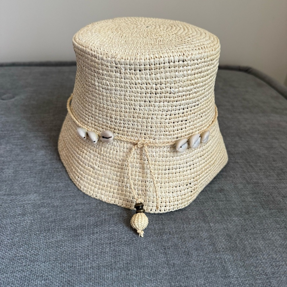 sensi studio kids straw bucket hat 3-5Y